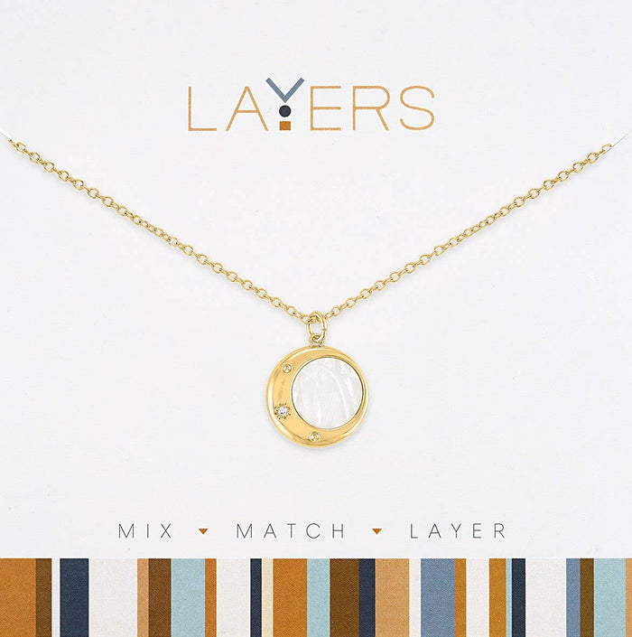 Gold Lunar Moon Necklace