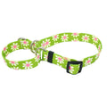 Green Daisy Martingale Collar
