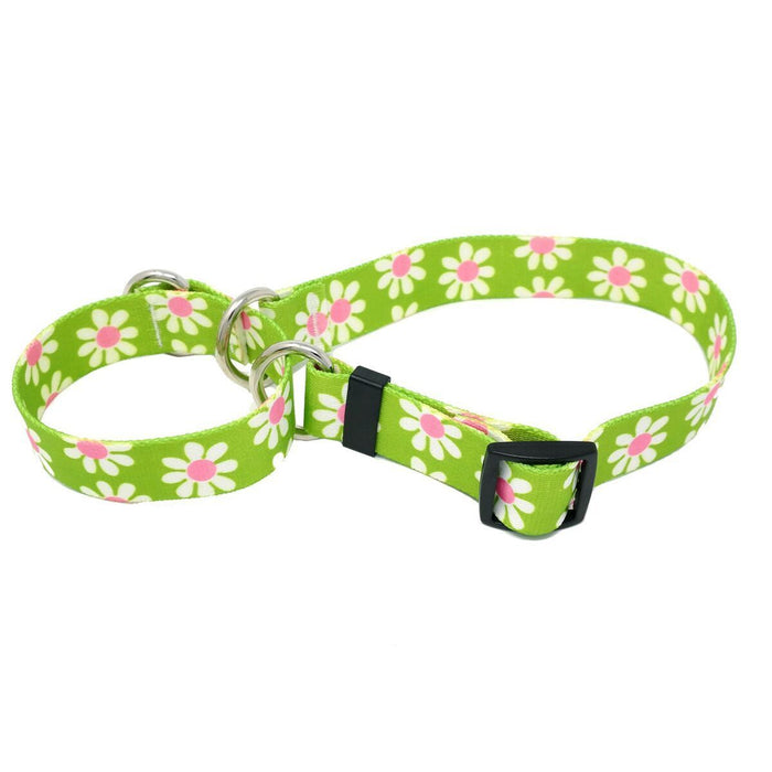 Green Daisy Martingale Collar