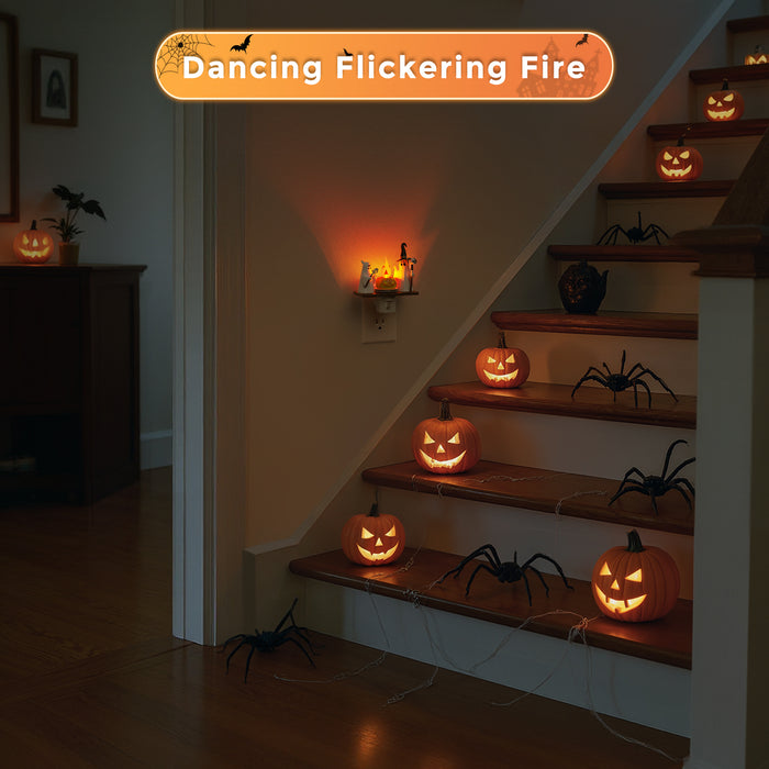 Halloween Ghost Campfire Plug-In Night Light