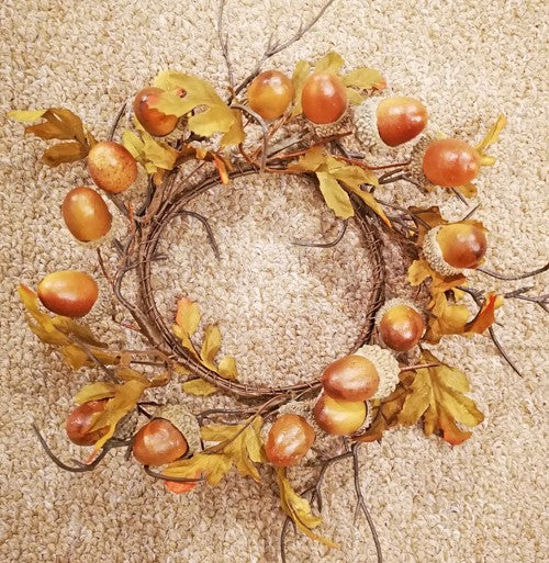Harvest Acorn Candle Ring