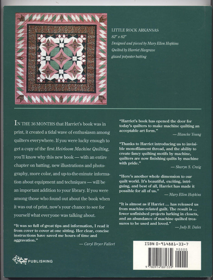 Heirloom Machine Quilting