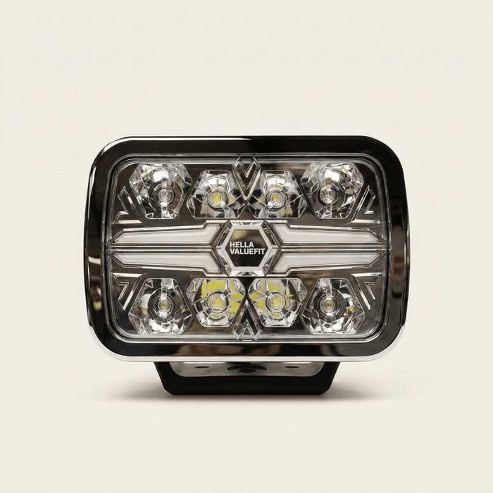 Hella Valuefit Blade Rectangular 9 in. Upright MountDriving Light1FJ 357 199-081HellaSRH Lighting