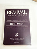 Revival Huntsman coco-soy wax melts leather tobacco cedar home fragrance gift from Magnolias Home Decor