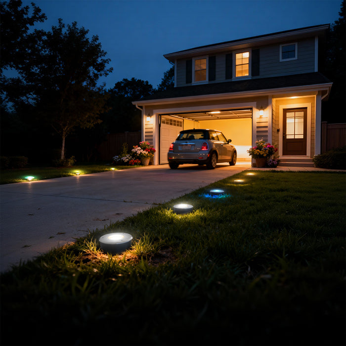 In-Ground Lights with Remote Control, RGB Modes - [lohasled]