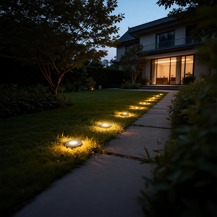 In-Ground Lights with Remote Control, RGB Modes - [lohasled]