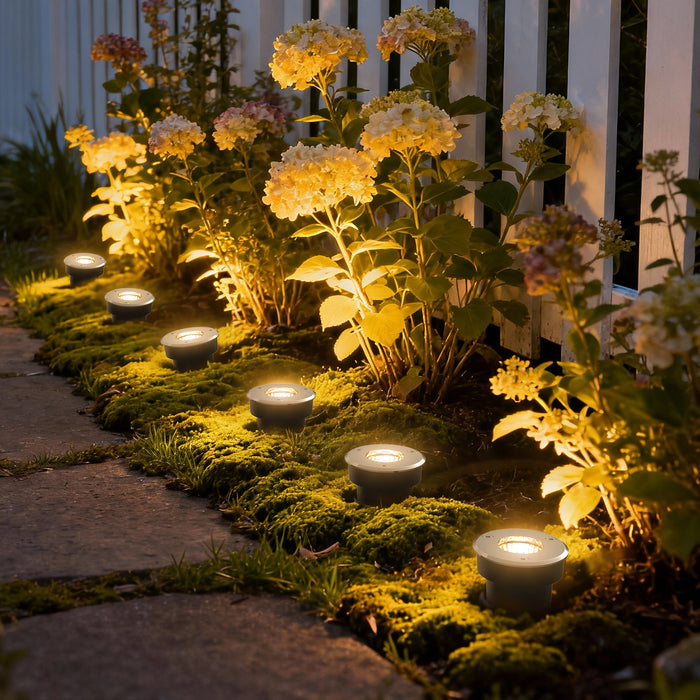 In-Ground Lights with Remote Control, RGB Modes - [lohasled]