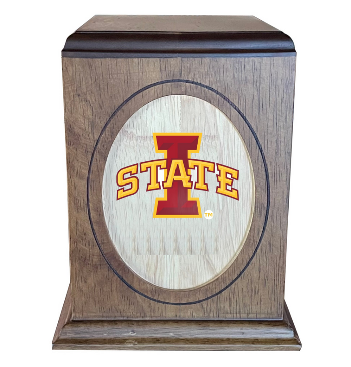 Iowa State University Cyclones Wooden Memorial Cremation Urn - WDIOST100