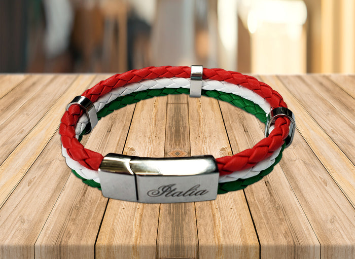 Italia TriColor Leather Bracelet
