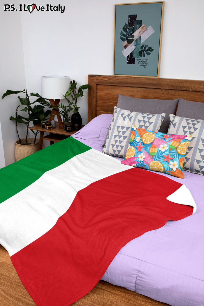 Italian Flag Fleece Blanket