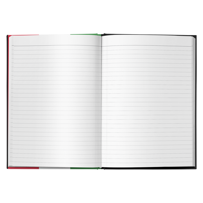 Italian Flag Hardcover Journal