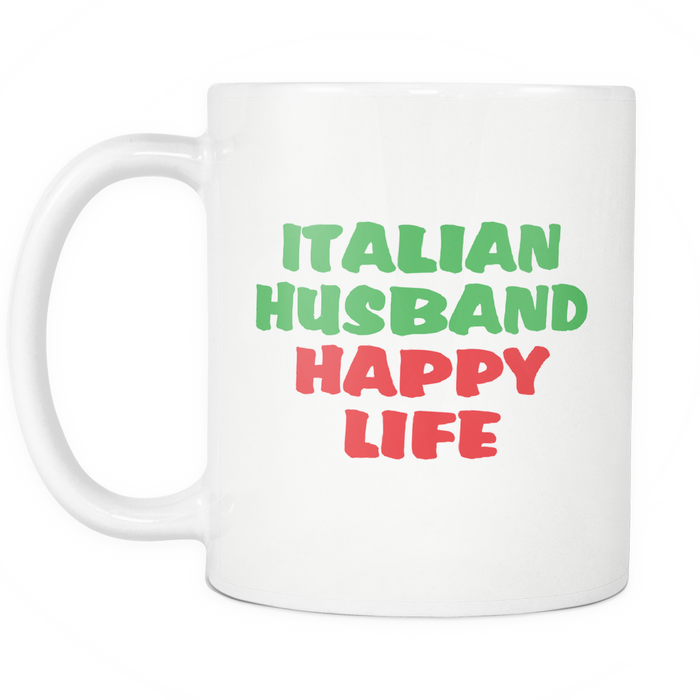 Italian Husband Happy Life Mug