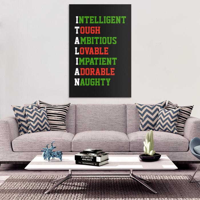 Italian Meaning Canvas