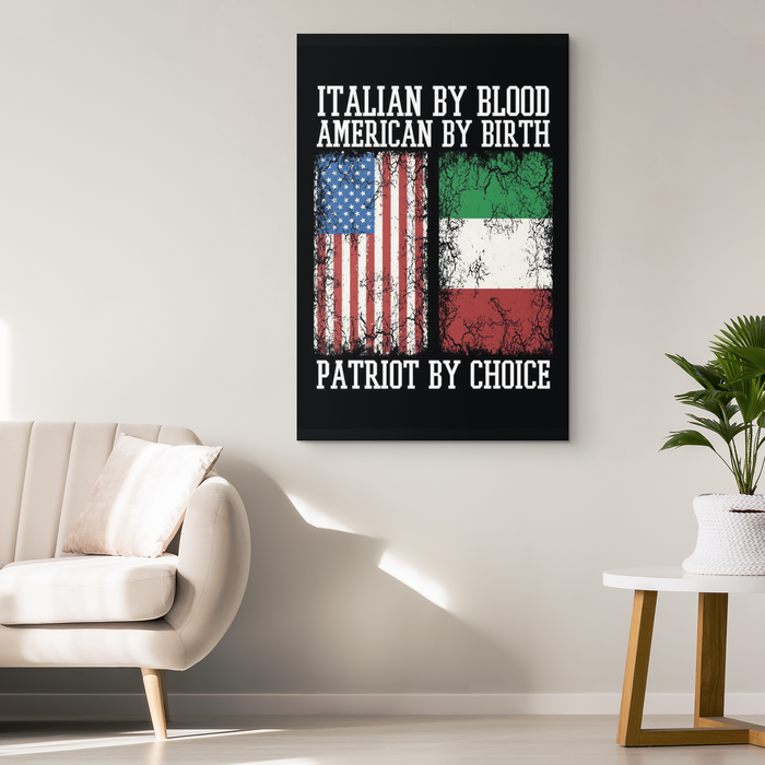 Italian Patriot Canvas Wall Art Portrait