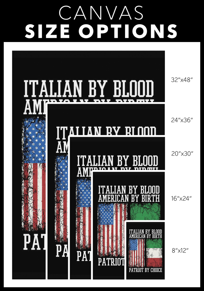 Italian Patriot Canvas Wall Art Portrait