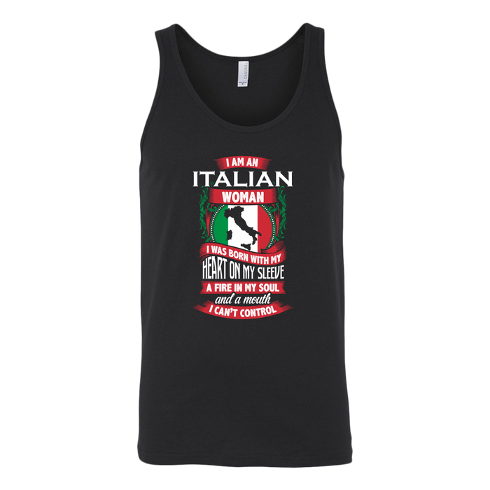 Italian Woman Canvas Women's Tank
