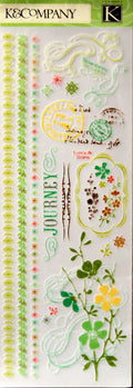 K & Company Roam Borders & Filigree Transfer Rub-Ons - SCRAPBOOKFARE