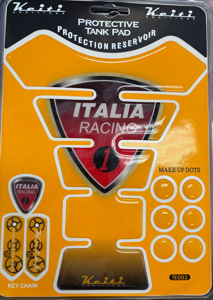 Keiti Protective Tank Pad Italia Racing Red/Yellow TE002