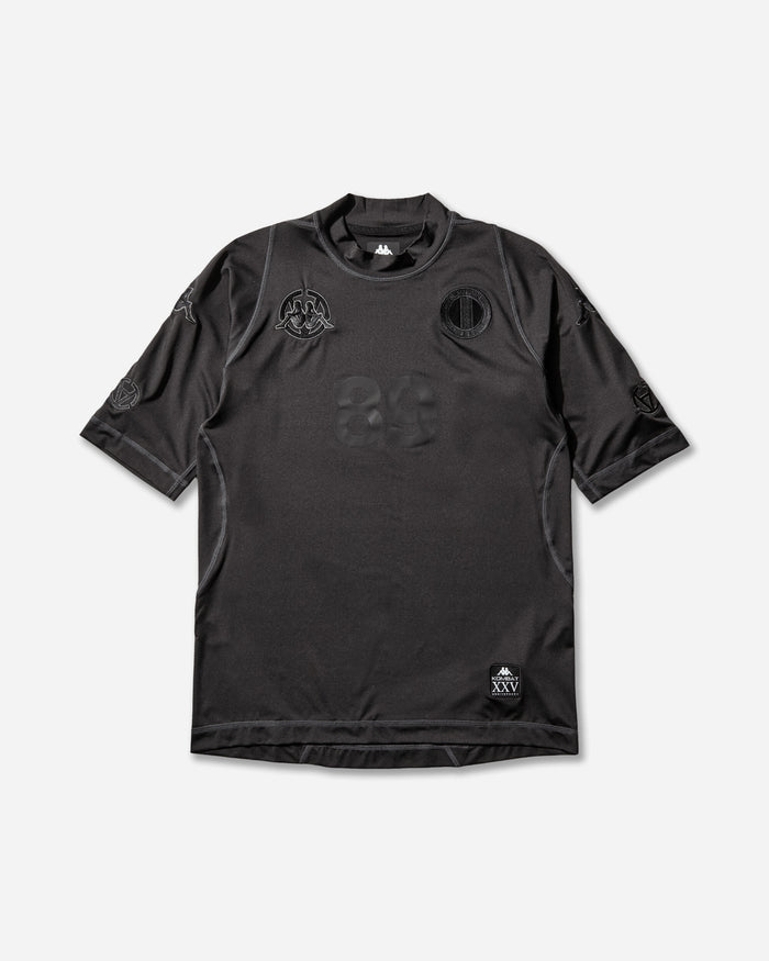 Kappa Kappa Kombat Footbal Jersey x Slam Jam SS Black T-Shirts Shortsleeve 382L2DW A00