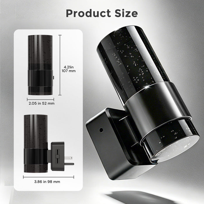L LOHAS LED 2 Pack Gradient Black Acrylic Bubble Night Lights - [lohasled]