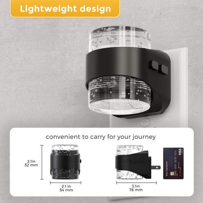 Plug-in Night Light 3CCT Adjustable Bubble Style (2 Pack) - [lohasled]