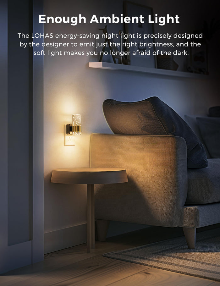 L LOHAS LED Dimmable Acrylic Night Lights Plug into Wall - [lohasled]