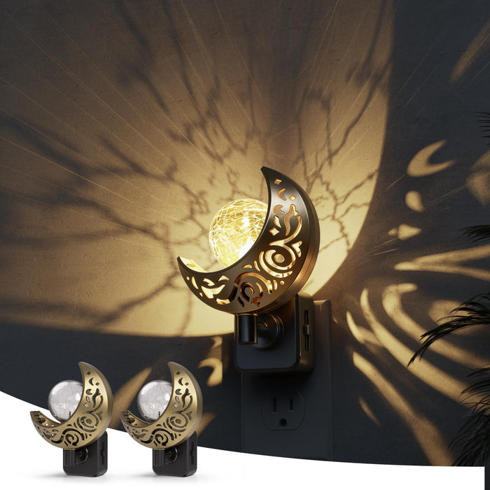 L LOHAS LED Moon Sphere Decor Plug-in Night Light - [lohasled]