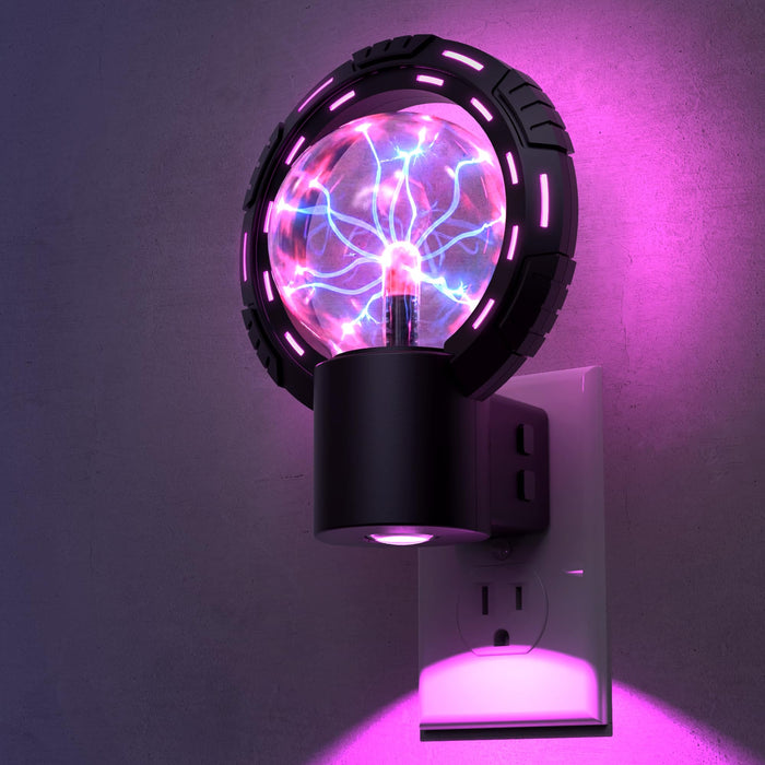 L LOHAS LED RGB Globe Plasma Plug-in Night Light - [lohasled]