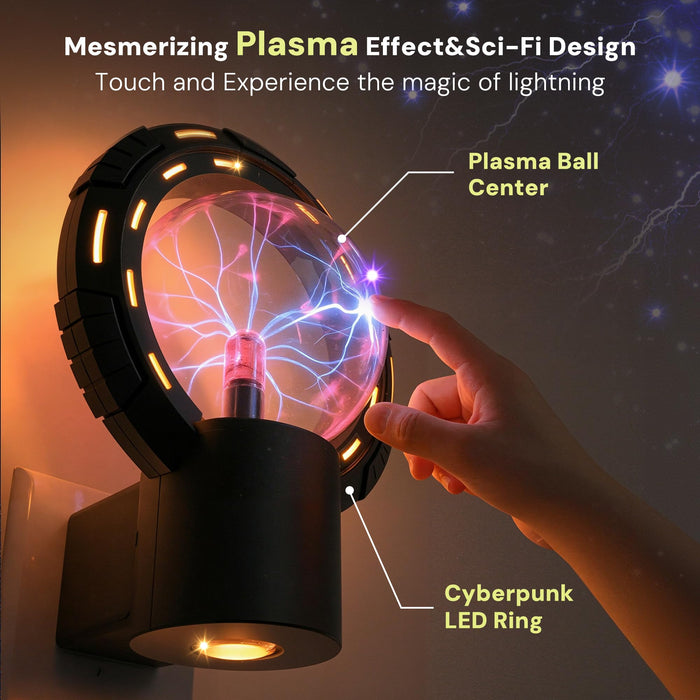 L LOHAS LED RGB Globe Plasma Plug-in Night Light - [lohasled]