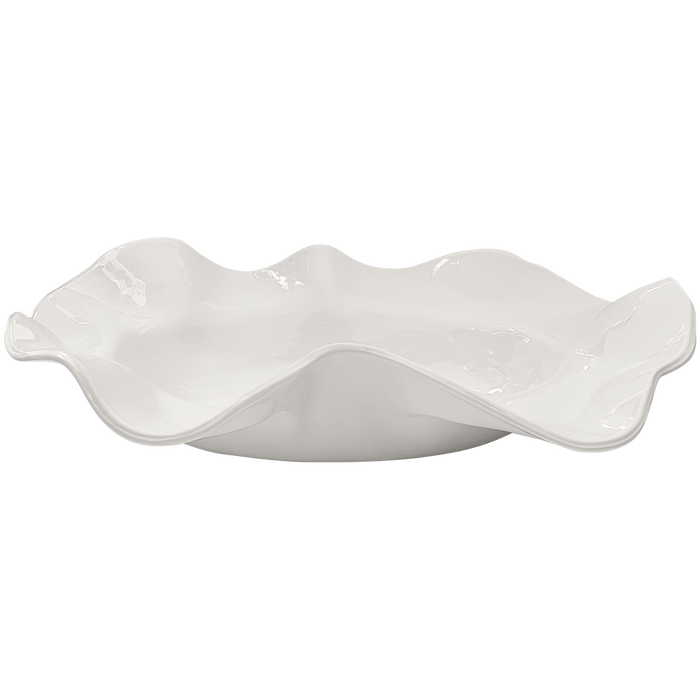 Large Wavy Melamine Serving Bowl