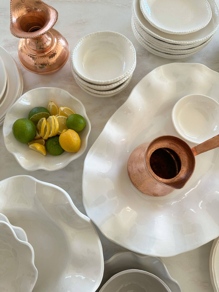 Large Wavy Melamine Serving Bowl