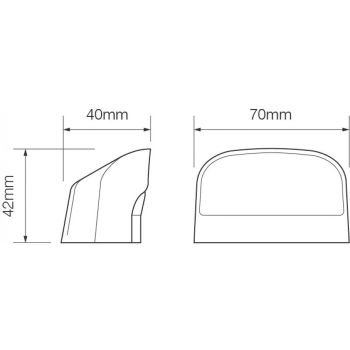 LED Autolamps 41BLM number plate lightNumber Plate Light41BLMLED AutolampsSRH Lighting