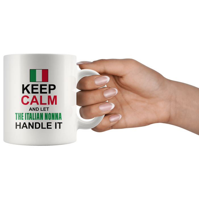 Let The Italian Nonna Handle It 11oz White Mug