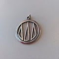 Lg Circle Monogram Pendant - Delta Delta Delta