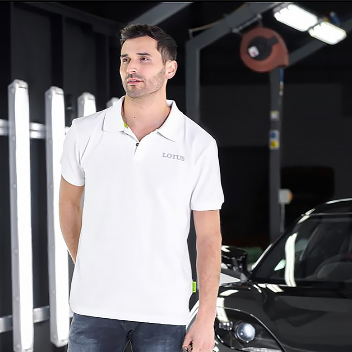 Lotus Men's-White-Polo shirt -LO13PSXXL