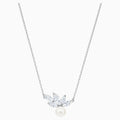 LOUISON PEARL:PENDANT CZWH/CRY/RHS