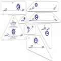 Marti Michell Perfect Patchwork Templates Set D 4" Square Bonus Set