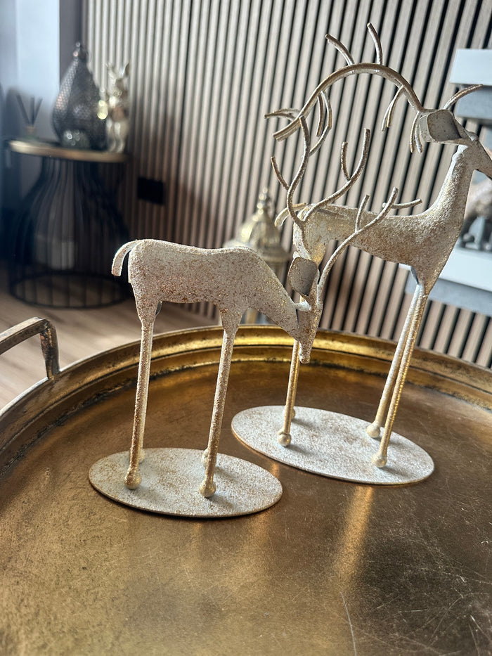 Metal Reindeers set of Two