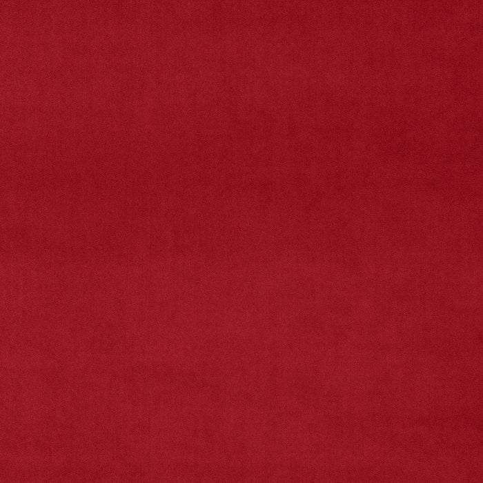 Fabric swatch of a red eco plain velvet – suitable for use as a velvet upholstery fabric or velvet curtains