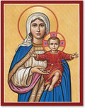 Our Lady of the Rosary Icon plaque, 19" x 24"