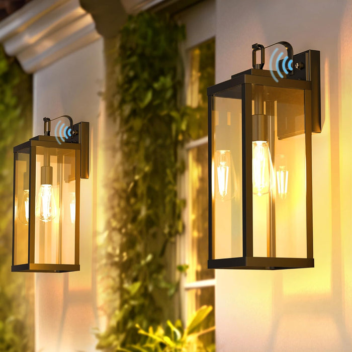 Outdoor Light Fixture, Black Waterproof Anti-Rust Porch Lights - [lohasled]