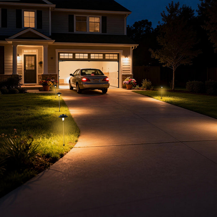 Pathway Lights with Remote, Black, IP65 - [lohasled]