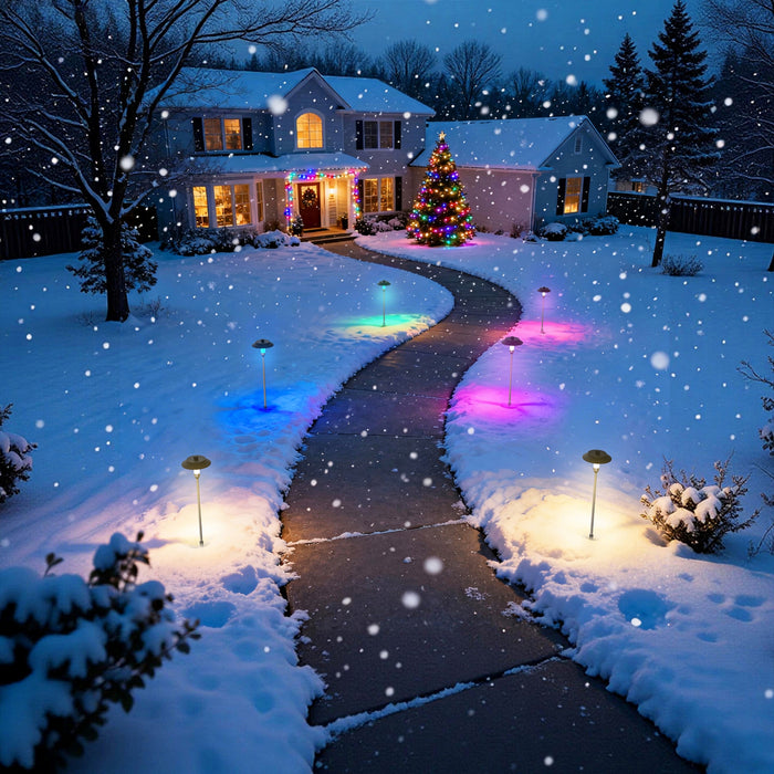 Pathway Lights with Remote, Black, IP65 - [lohasled]