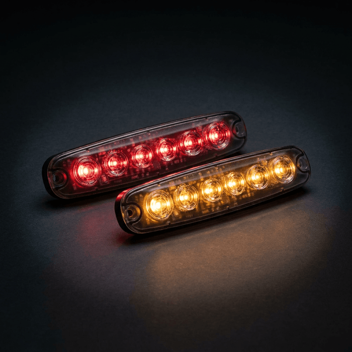 Peterson 6 - way low profile LED amber warning lightLED warning lightSL-10451Peterson EuropeSRH Lighting