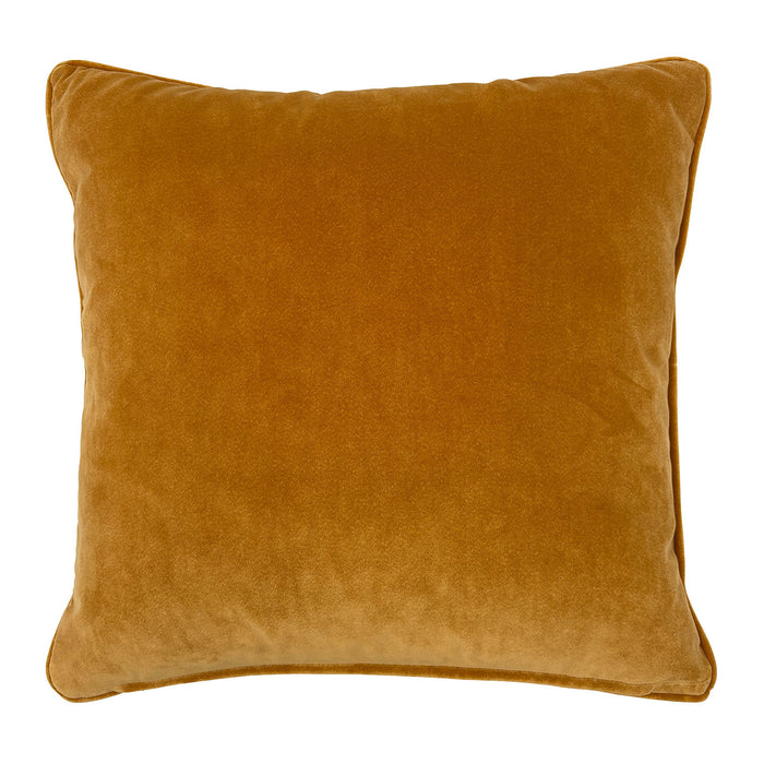 The reverse of the cushion is Omega Velvet in Spice.