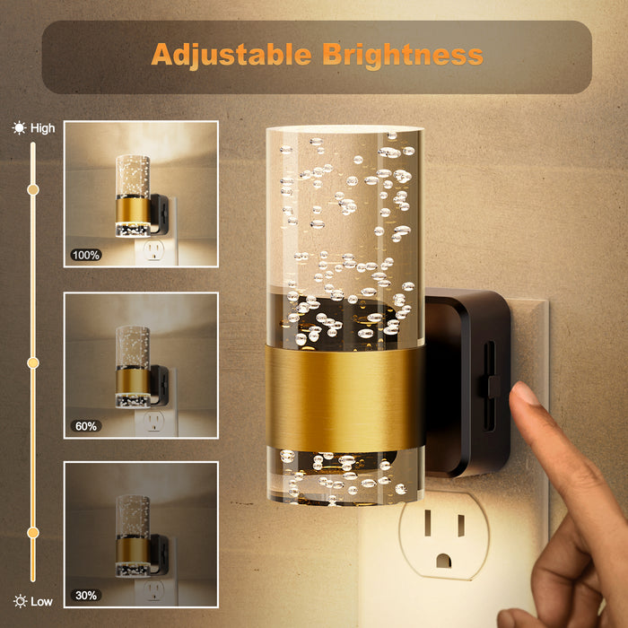 Plug-in Night Light Acrylic Bubble Style - [lohasled]