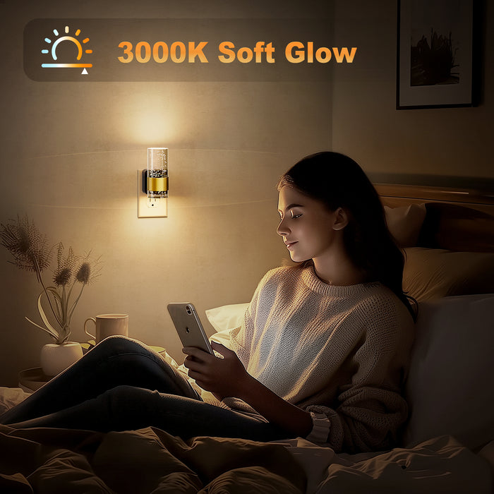 Plug-in Night Light Acrylic Bubble Style - [lohasled]