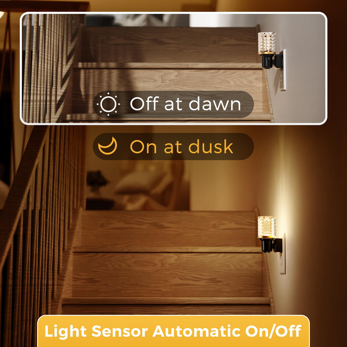 Plug-in Night Light Crystal Diamond Style - [lohasled]