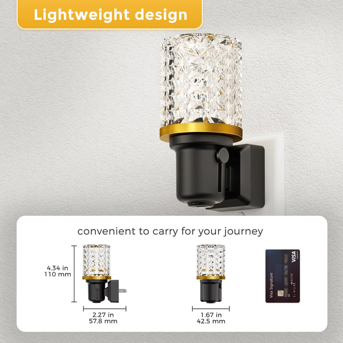 Plug-in Night Light Crystal Diamond Style - [lohasled]