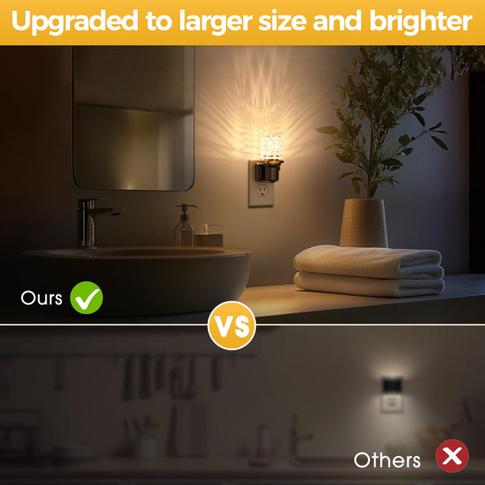Plug-in Night Light Crystal Diamond Style - [lohasled]